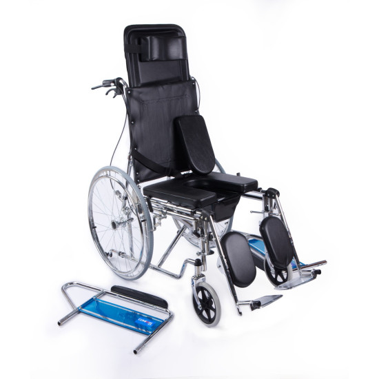 Comfort Plus KY608GC Sırtı Yatar Ayak Kalkar Tuvalet Özellikli Tekerlekli Sandalye