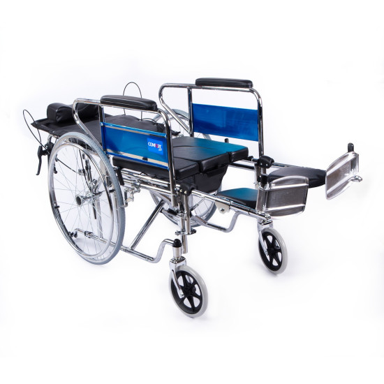 Comfort Plus KY608GC Sırtı Yatar Ayak Kalkar Tuvalet Özellikli Tekerlekli Sandalye