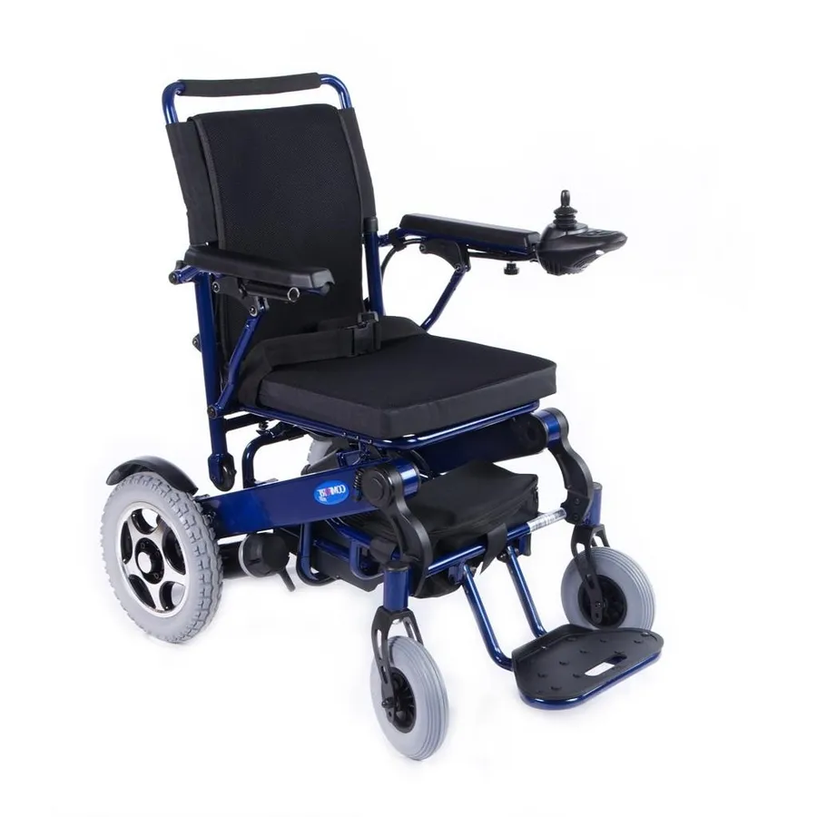 Comfort Plus Ergostar Lux Lacivert Akülü Tekerlekli Sandalye (LİTYUM PİLLİ)