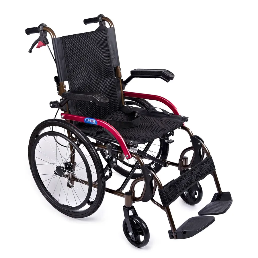 COMFORT PLUS GK863LAJ-20 JET BLACK ALÜMİNYUM TEKERLEKLİ SANDALYE