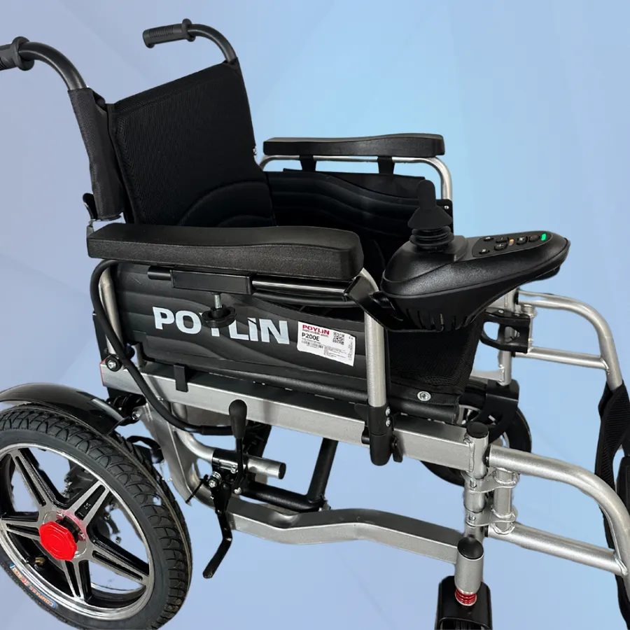 Poylin P200E-2024 Katlanabilir Akülü Tekerlekli Sandalye